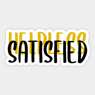 Hamilton Helpless/Satisfied Sticker